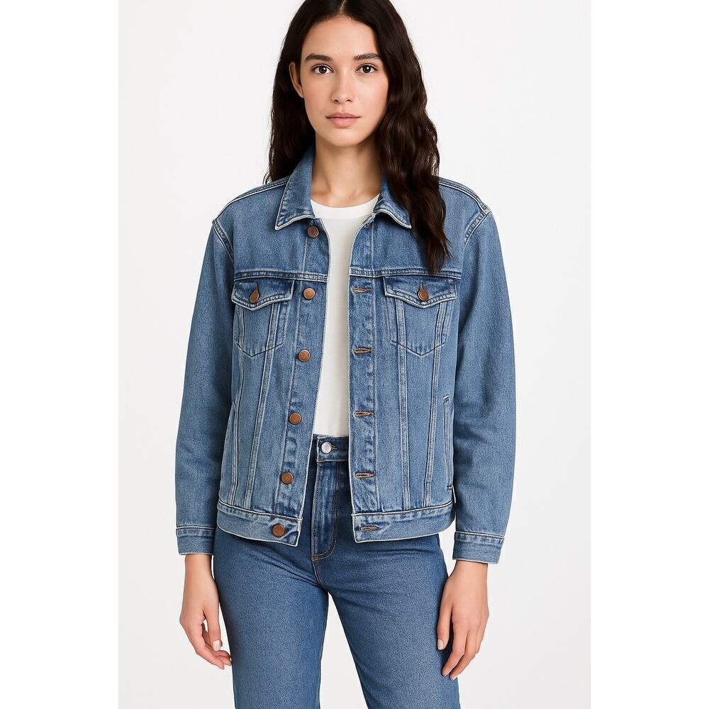 Madewell Oversized Jean Jacket XS Blue Classic Denim